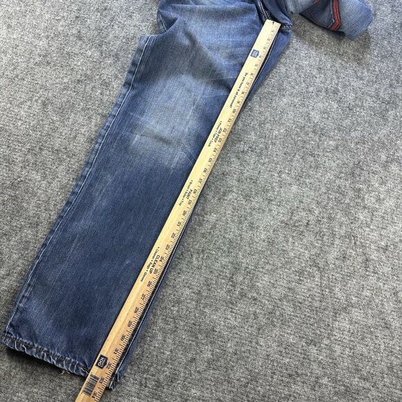 Rocawear Jeans Men 36 Classic Fit Baggy Embroidered Y2K Streetwear Heel Drag - Picture 13 of 15